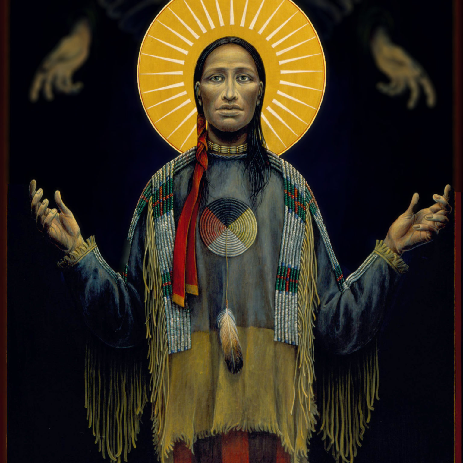 See the Catholic trinity painted in Native American art - Catholic ...