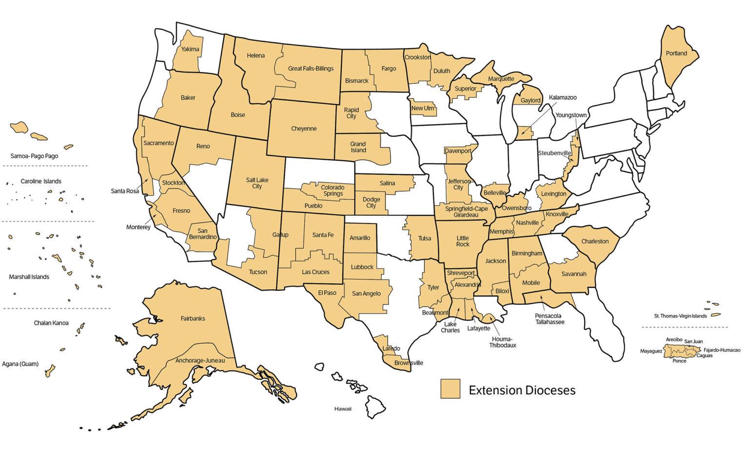 2024-25 Approved Extension Dioceses - Catholic Extension Society